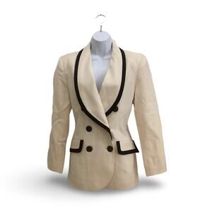 J. Gallery Contrast Trim Blazer
